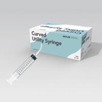 BAYLAB Dental Disposable Curved Utility Syringe One Size 50 Count Clear