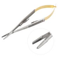 Castroviejo Olsen Needle Holder Serrated 14cm Straight with Scissors Combination