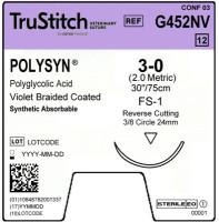 PolySyn Violet 30" FS-1 Reverse Cutting 24mm 3/8C