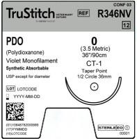 TruStitch PDO 0 Violet 36", CT-1 Taper Point 36.6mm 1/2C