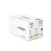 VeterSut - PLAIN GUT Suture 4-0, V-4, 12 Count