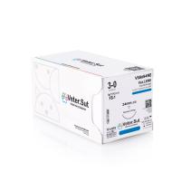 VeterSut - VetLENE Polypropylene Suture 3-0, FS-1, 12 Count (Compares to Prolene)